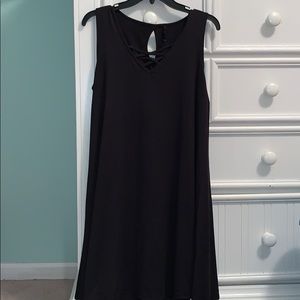 New Direction black tank dress; size L